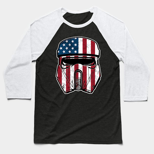 Patriot trooper V1 Baseball T-Shirt by MatamorosGraphicDesign